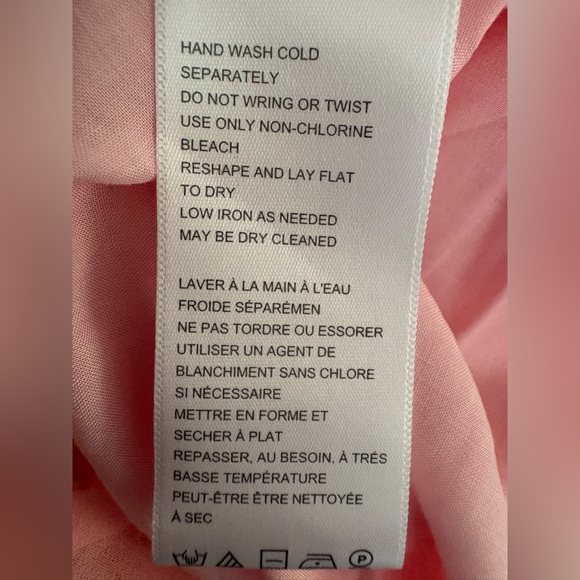 Kimchi Blue Pink Floral Asymmetrical Tiered Ruffle Skirt Size M - Picture 12 of 12